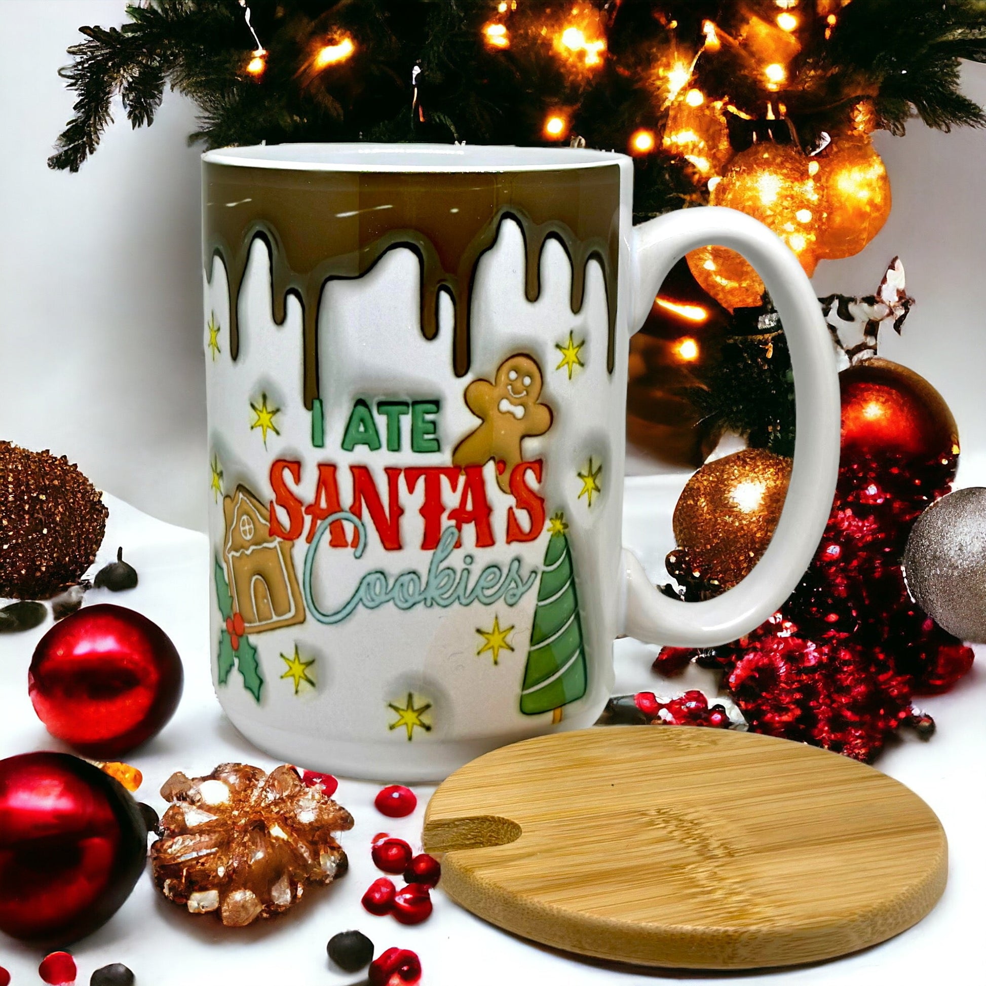 I Ate Santa's Cookie 15oz Mug - Drinkware by KT Designs - 15 oz mug, christmas gifts, Christmas mug, gifts for her