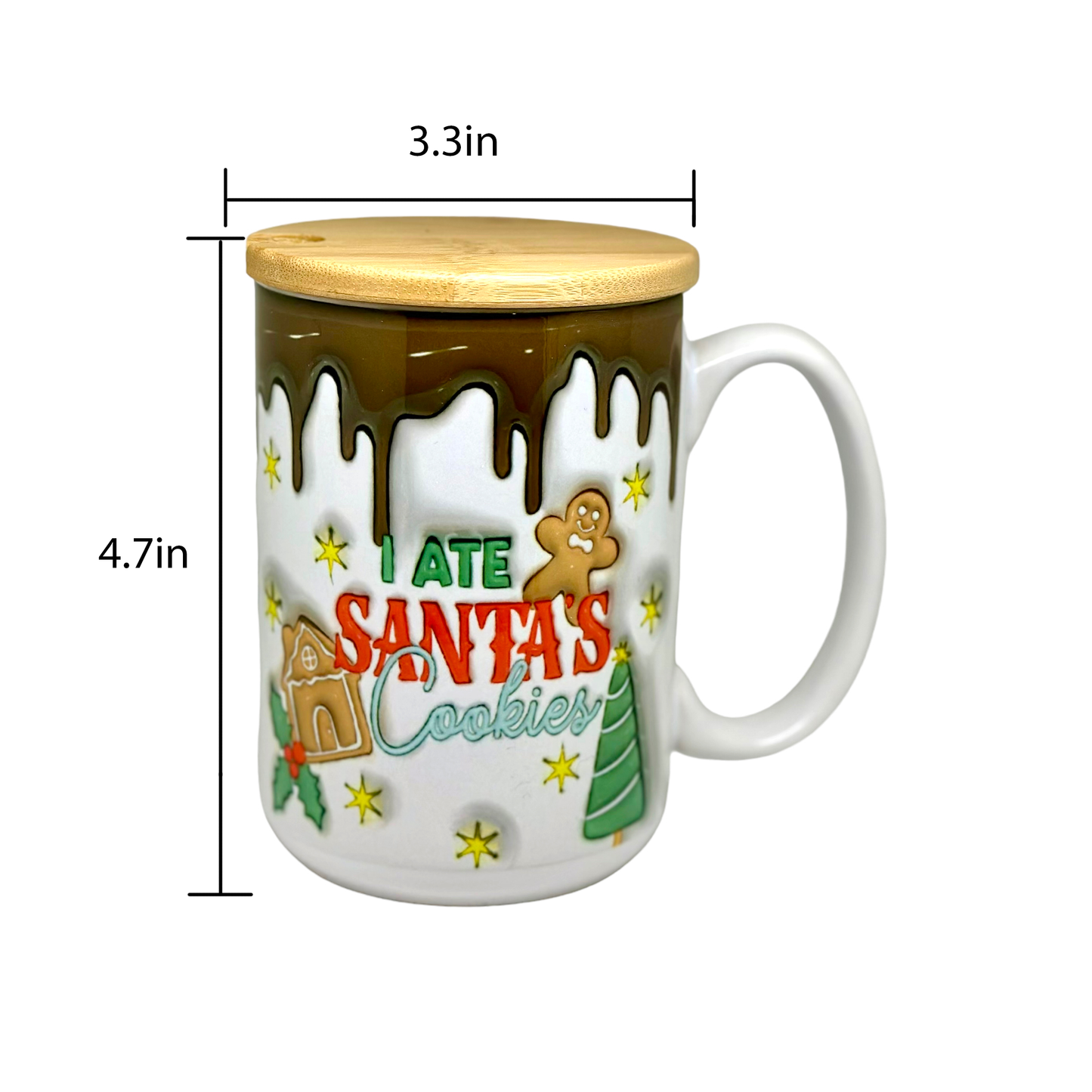 I Ate Santa's Cookie 15oz Mug - Drinkware by KT Designs - 15 oz mug, christmas gifts, Christmas mug, gifts for her