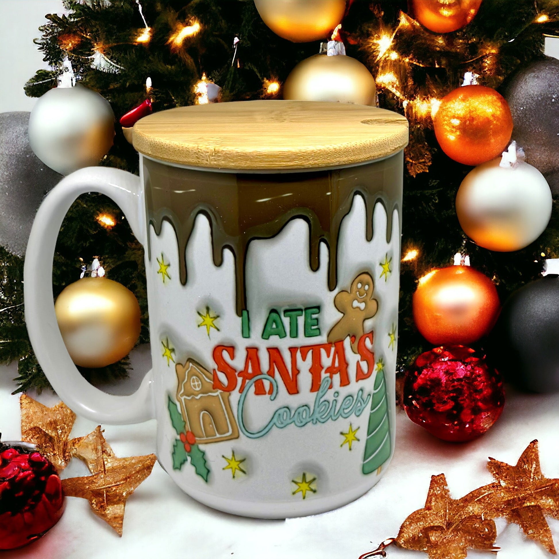 I Ate Santa's Cookie 15oz Mug - Drinkware by KT Designs - 15 oz mug, christmas gifts, Christmas mug, gifts for her